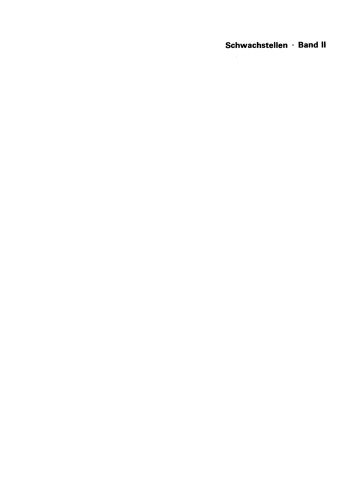 Schwachstellen: Schäden, Ursachen, Konstruktions- und Ausführungsempfehlungen. Band II. Außenwände und Öffnungsanschlüsse