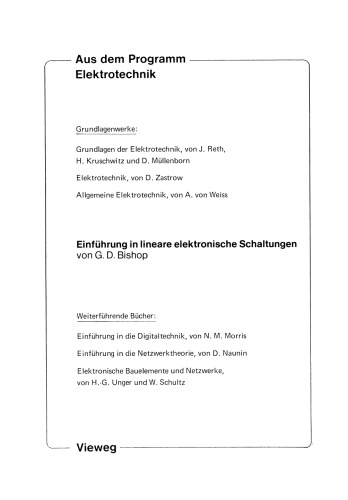 Einführung in lineare elektronische Schaltungen