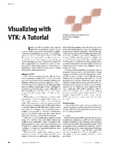 Visualising with VTK.A tutorial