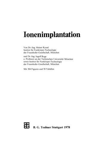 Ionenimplantation
