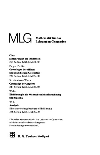 Grundzüge der Algebra