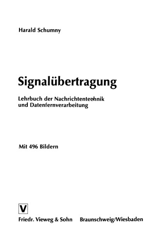 Signalübertragung: Lehrbuch der Nachrichtentechnik und Datenfernverarbeitung