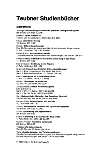 Differenzenapproximationen partieller Anfangswertaufgaben