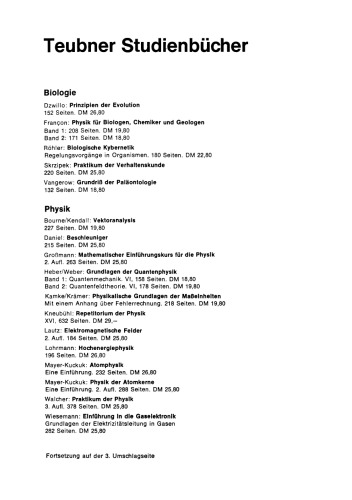 Prinzipien der Evolution: Phylogenetik und Systematik
