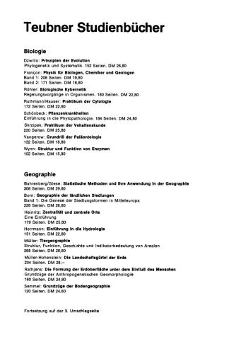 Praktikum der Cytologie