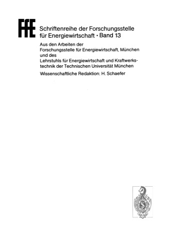Der Leistungsbedarf und seine Deckung: Analysen und Strategien. VDI/VDE/GFPE-Tagung in Schliersee am 16./17. Mai 1979