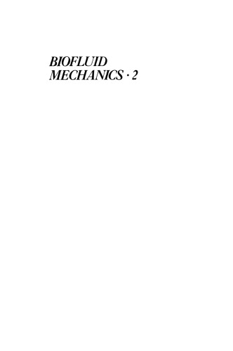 Biofluid Mechanics · 2