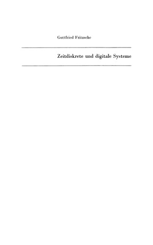 Zeitdiskrete und digitale Systeme: Netzwerke IV