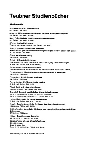 Analysis für Ökonomen