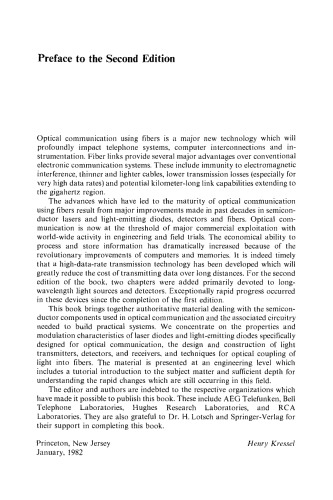 Semiconductor Devices for Optical Communication