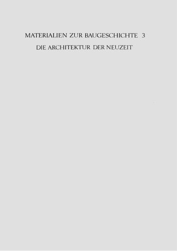 Die Architektur der Neuzeit