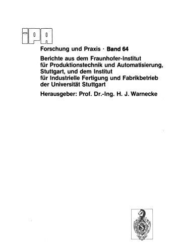 Pneumatische Sensoren zur prozeßsimultanen Messung des Werkzeugverschleißes und zur Kollisionsvermeidung beim Messerkopffräsen