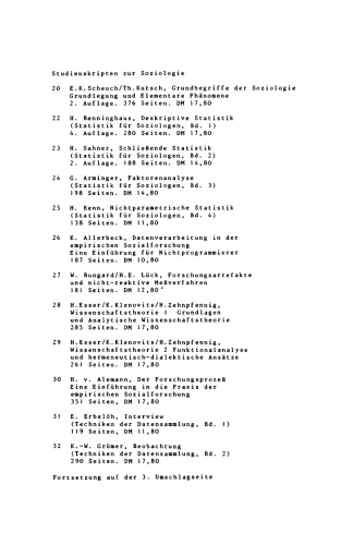 Einführung in die Organisationssoziologie
