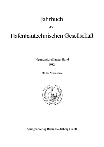 Jahrbuch der Hafenbautechnischen Gesellschaft