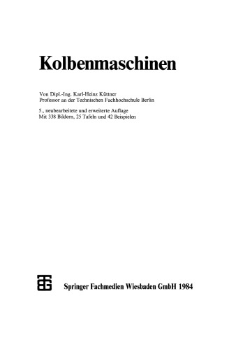 Kolbenmaschinen