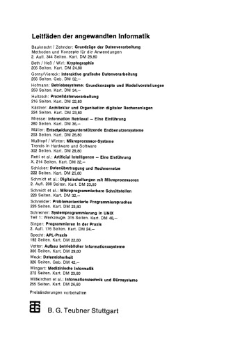 System-Programmierung in UNIX: Teil 1: Werkzeuge