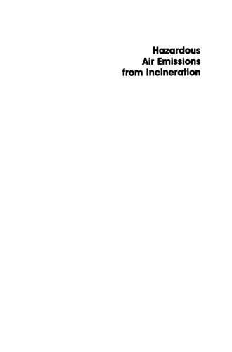 Hazardous Air Emissions from Incineration