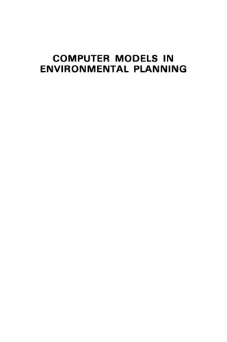 Computer Models in Environmental Planning