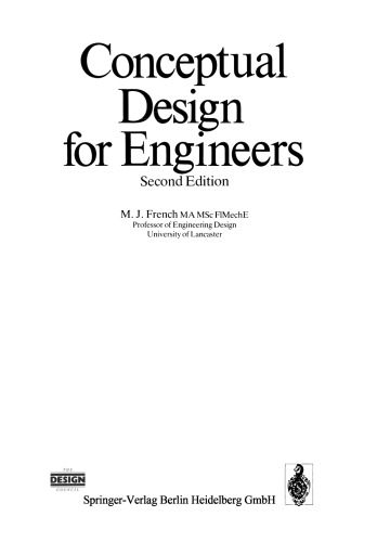 Conceptual Design for Engineers