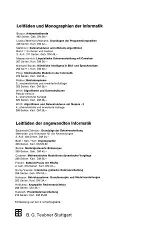 Algorithmen und Datenstrukturen mit Modula — 2