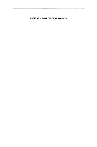 Digital CMOS Circuit Design