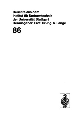 Beanspruchung von Napf-Rückwärts-Fließpreßmatrizen aus Keramik infolge mechanischer Belastung und Temperatureinwirkung