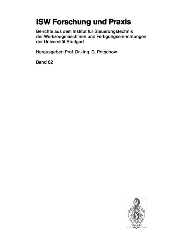 Einsatz speicherprogrammierbarer Steuerungen in der Fertigungstechnik