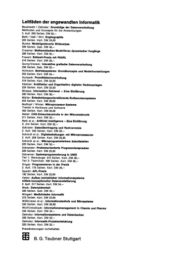 System-Programmierung in UNIX: Teil 2: Techniken