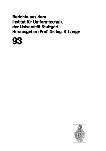 Querfließpressen eines Flansches oder Bundes an zylindrischen Vollkörpern aus Stahl