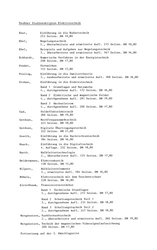 Nachrichtenverarbeitung: Digitale Schaltkreise