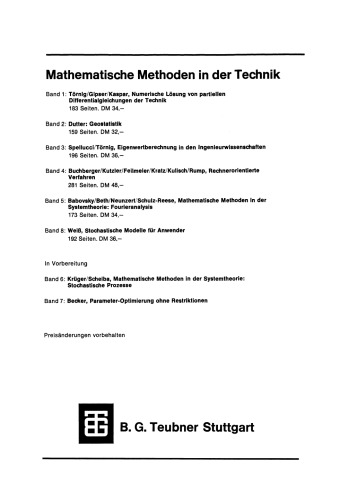 Stochastische Modelle für Anwender