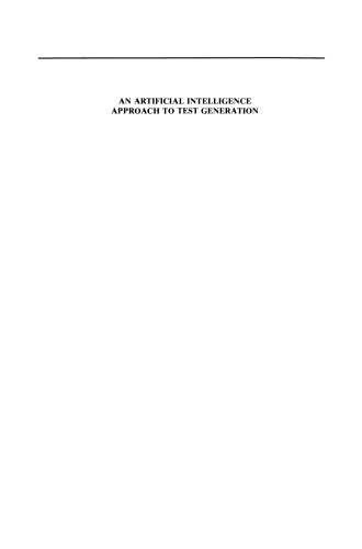 An Artificial Intelligence Approach to Test Generation