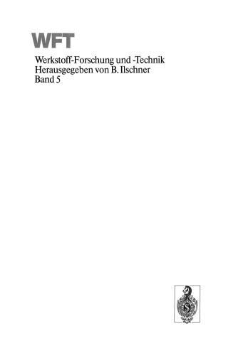 Oberflächen- und Dünnschicht-Technologie: Teil I: Beschichtungen von Oberflächen