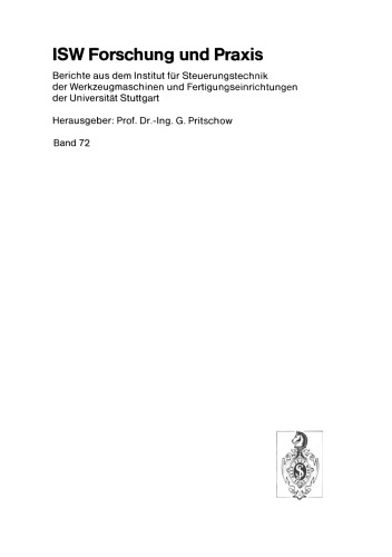 Kompensation thermisch bedingter Bearbeitungsfehler durch prozeßnahe Qualitätsregelung