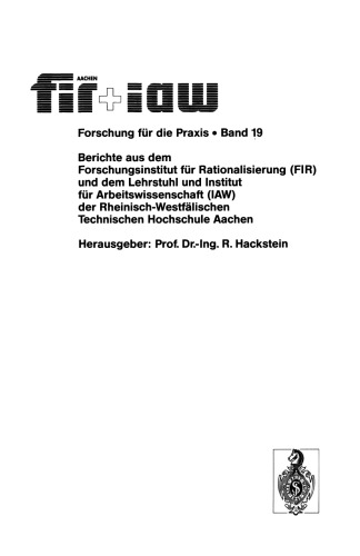 Integration von flexiblen Fertigungszellen in die PPS