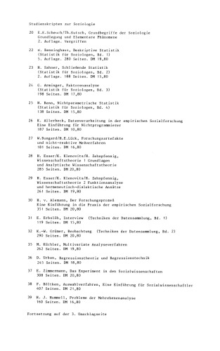 Datenverarbeitung in den Sozialwissenschaften: Eine anwendungsorientierte Einführung in das Programm-System SPSS-X