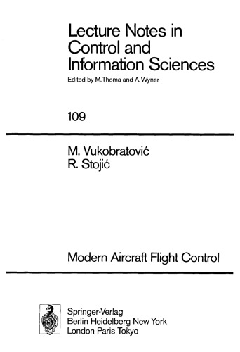 Modern Aircraft Flight Control