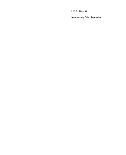 Introductory Orbit Dynamics