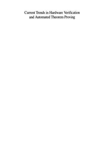 Current Trends in Hardware Verification and Automated Theorem Proving