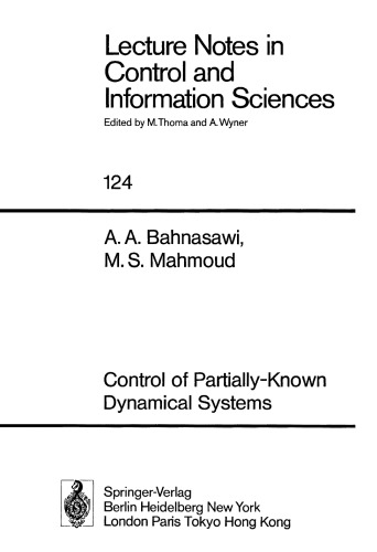 Control of Partially-Known Dynamical Systems