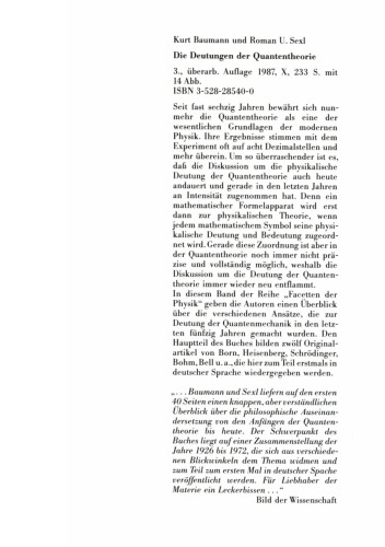 Die Debatte um die Quantentheorie