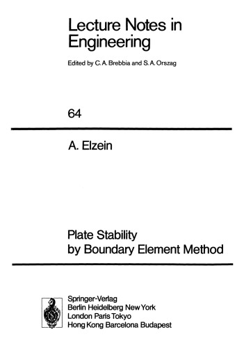 Plate Stability by Boundary Element Method
