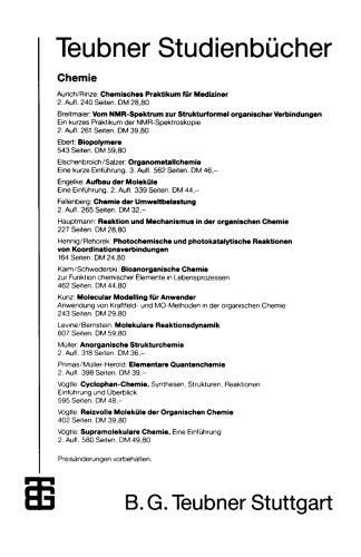 Chemisches Praktikum für Mediziner