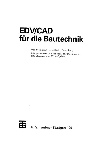 EDV/CAD für die Bautechnik