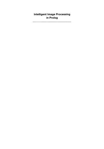 Intelligent Image Processing in Prolog