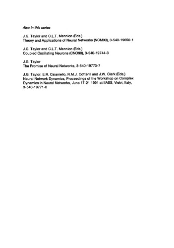 Neural Network Applications: Proceedings of the Second British Neural Network Society Meeting (NCM91), London, October 1991