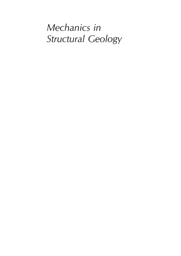 Mechanics in Structural Geology