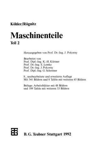 Maschinenteile: Teil 2