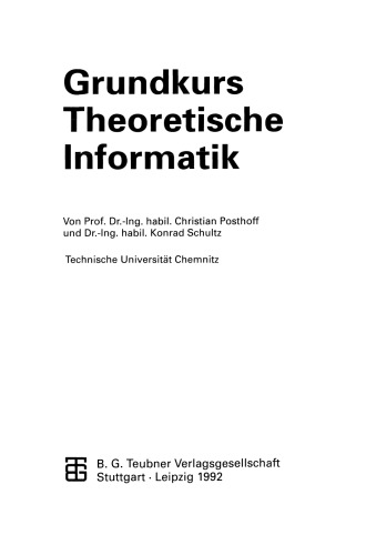 Grundkurs Theoretische Informatik