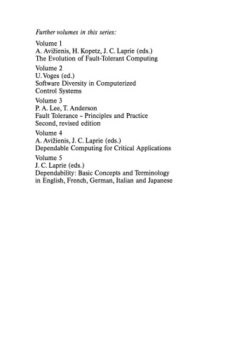 Dependable Computing for Critical Applications 2